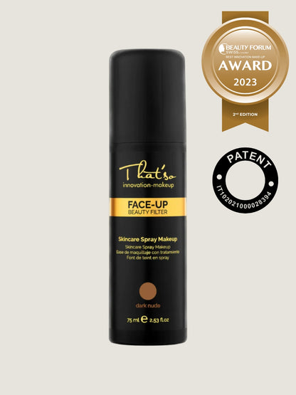 Face Up Skincare Spray Makeup - Dark Nude