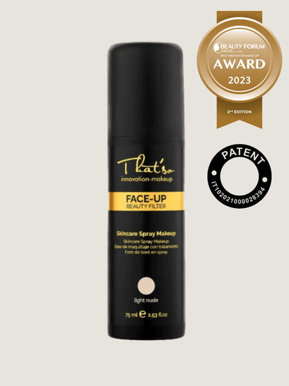 Face Up Skincare Spray Makeup - Light Nude