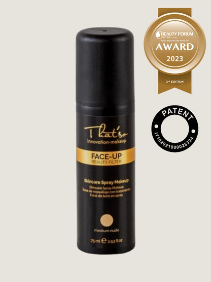 Face Up Skincare Spray Makeup - Medium Nude