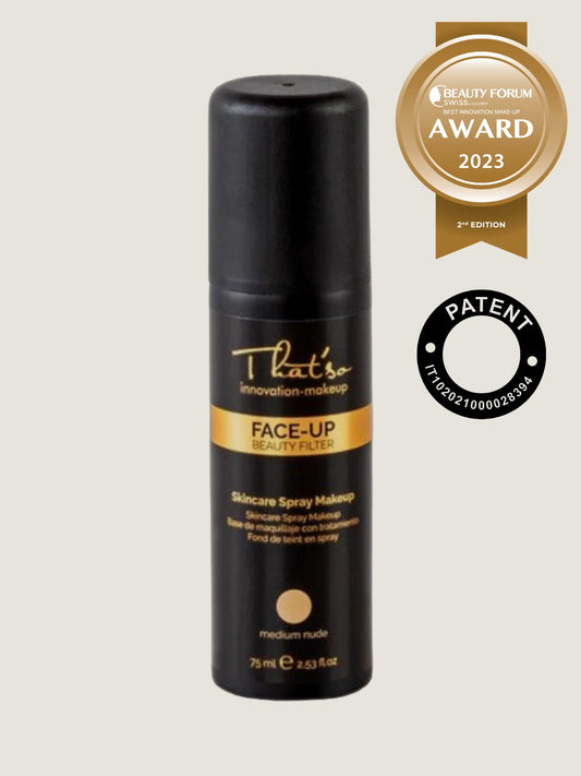 Face Up Skincare Spray Makeup - Medium Nude